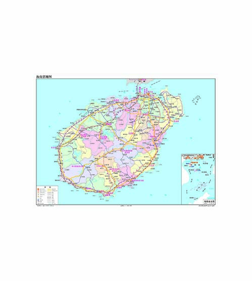 海南省地图