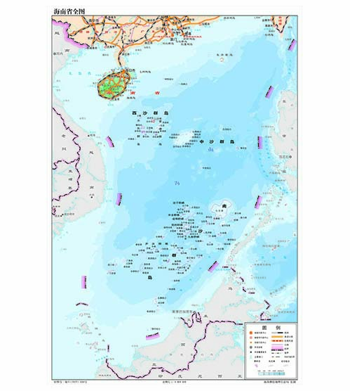 海南省全图