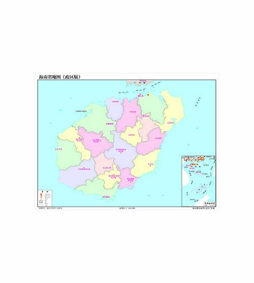 海南省地图