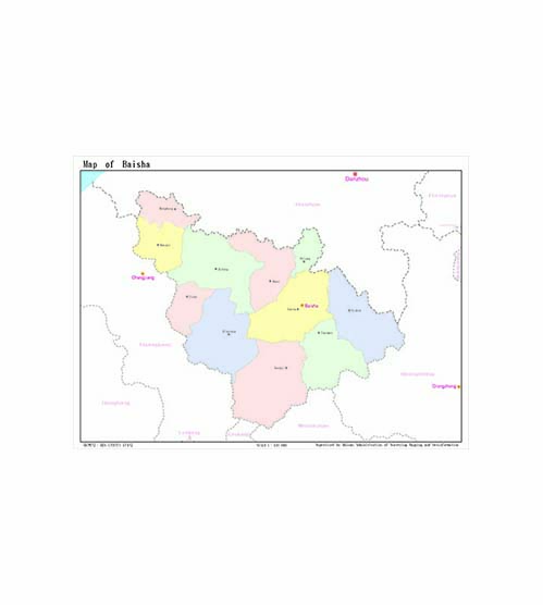 白沙黎族自治县地图