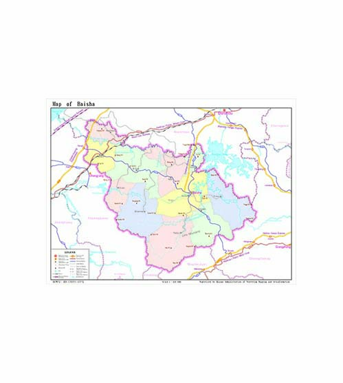 白沙黎族自治县地图