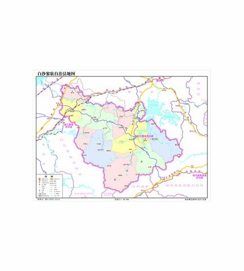 白沙黎族自治县地图