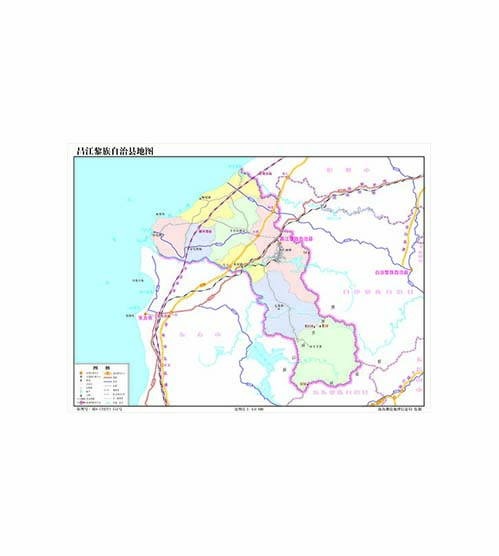 昌江黎族自治县地图