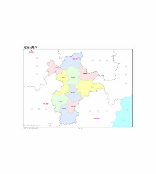 定安县地图