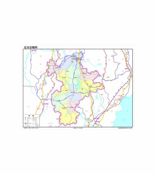定安县地图