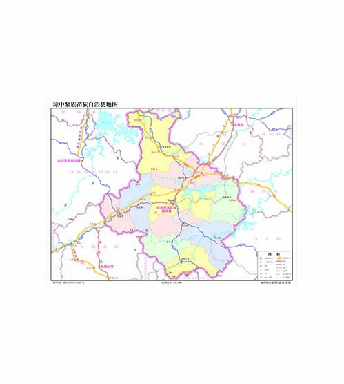 琼中黎族苗族自治县地图