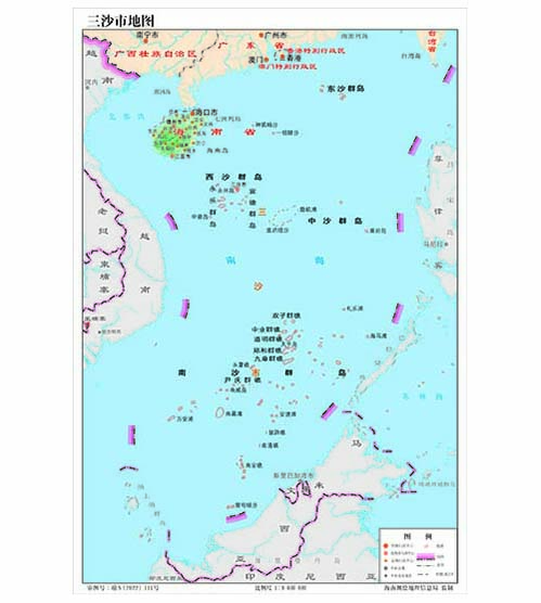 三沙市地图