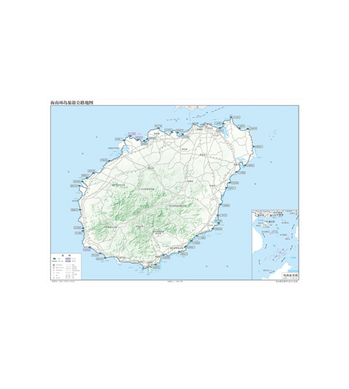 海南环岛旅游公路地图